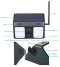 Solar Power Camera IP WiFi Wide-angle outdoor CCTV Security Yard Lamp